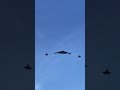 Stealth Bomber with F-35 Raptor escort Rose Parade Pasadena Ca. 2018 HD