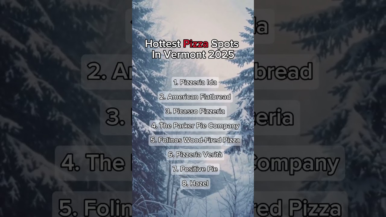🍕 Vermont’s pizza scene is 🔥!