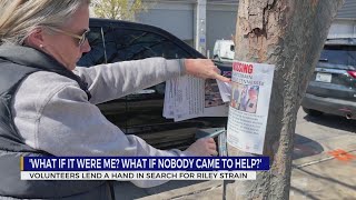 Volunteers lend a hand in search for Riley Strain
