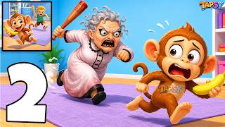 😂Tricky Monkey House Prankster Gameplay Walkthrough Part 2 - Crazy Monkey Mischief (Android, iOS)