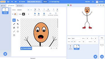 Animating with vector graphics in Scratch