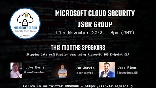 Microsoft Cloud Security User Group November 2022