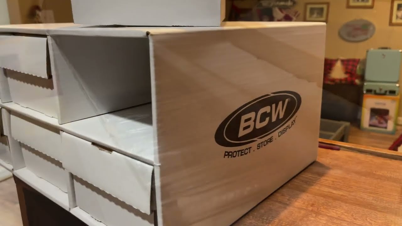 BCW Shoe House Storage Box - with 6 (1600 Ct) 2-Row Storage Boxes - Pokemon or Sports Cards