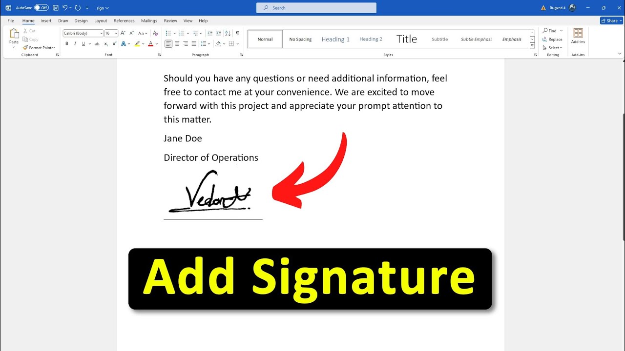 How To Put Signature In Word Using Picture Easy Way YouTube How To Put Signature In Word Using Picture Easy Way YouTube
