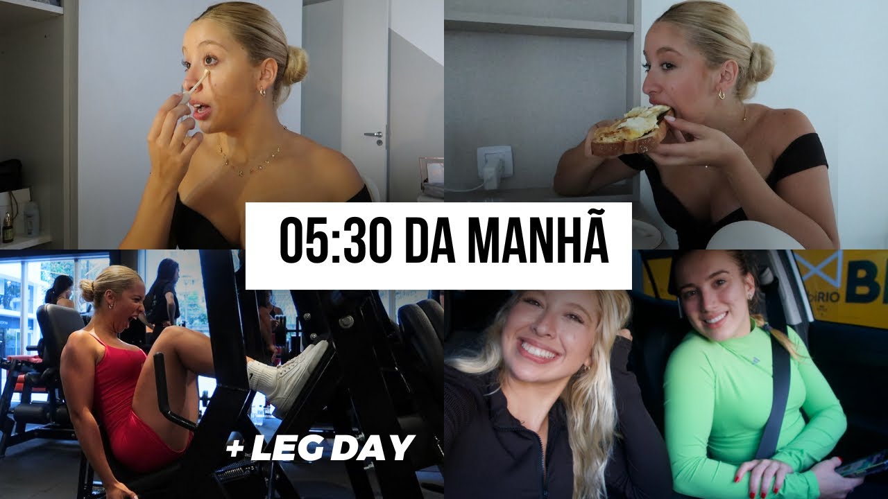 VLOG | minha rotina produtiva + leg day completo