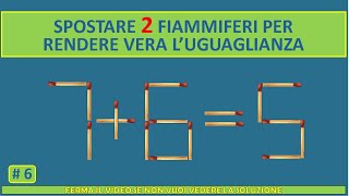 F.1  10 MATCHSTICK GAMES  Correct the operations with the right moves