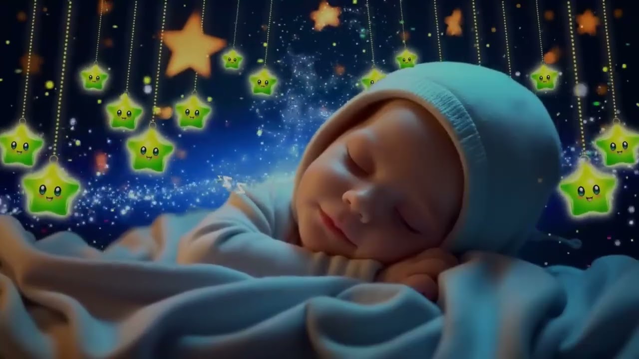 Baby Sleep Music Flowing with Mozart & Brahms Lullaby for Restful Sleep and Insomnia Relief