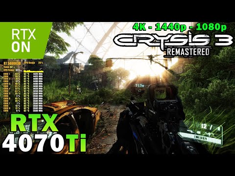 Crysis 3 Remastered Ray Tracing | RTX 4070 Ti | Ryzen 7 5800X3D | 4K - 1440p - 1080p | Max Settings