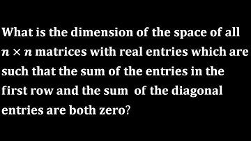 dimension of vector space nbhm phd 2008 linear algebra engineering iit jam mathematics gate csir net