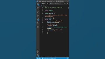 How To Use ChatGPT In Python