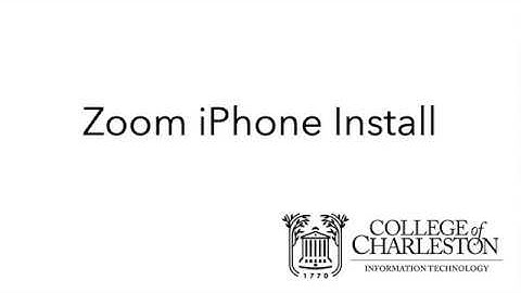 Installing Zoom on your iPhone