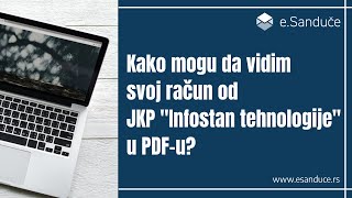Kako Mogu Da Vidim Svoj Račun Od Jkp Infostan Tehnologije U Pdf-U
