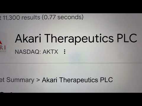 Akari Therapeutics PLC AKTX Stock Trading Facts 