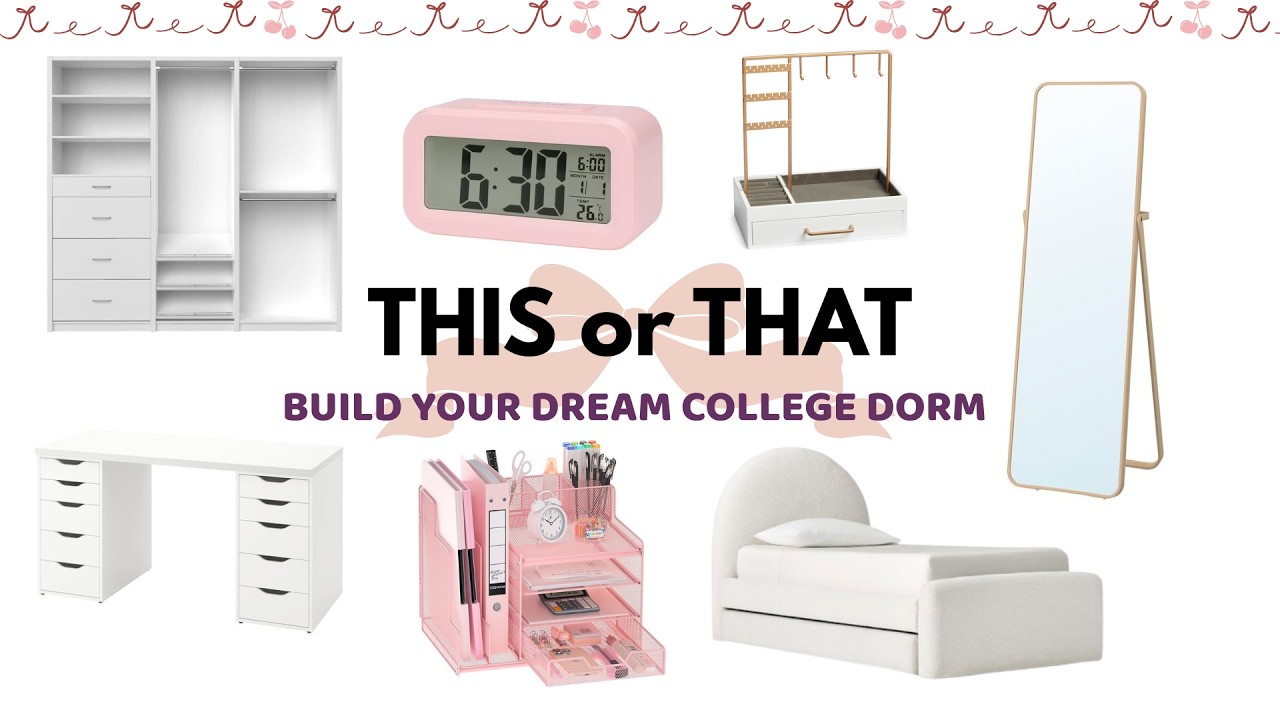 Build Your Dream College Dorm | This or That Edition🎒🛏️