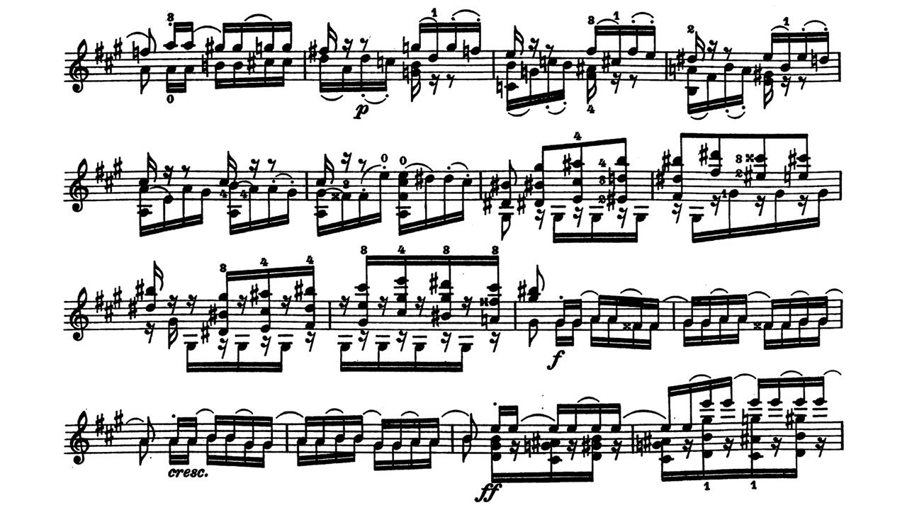 Étude-Caprice in A major for Violin Op.25 No.12 By Camillo Sivori 