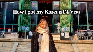 How I got my Korean F4 Visa