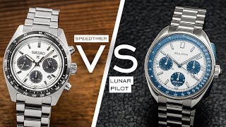 Two Of The Best Chronographs Under $1,000 Compared  Seiko Speedtimer vs. Bulova Lunar Pilot