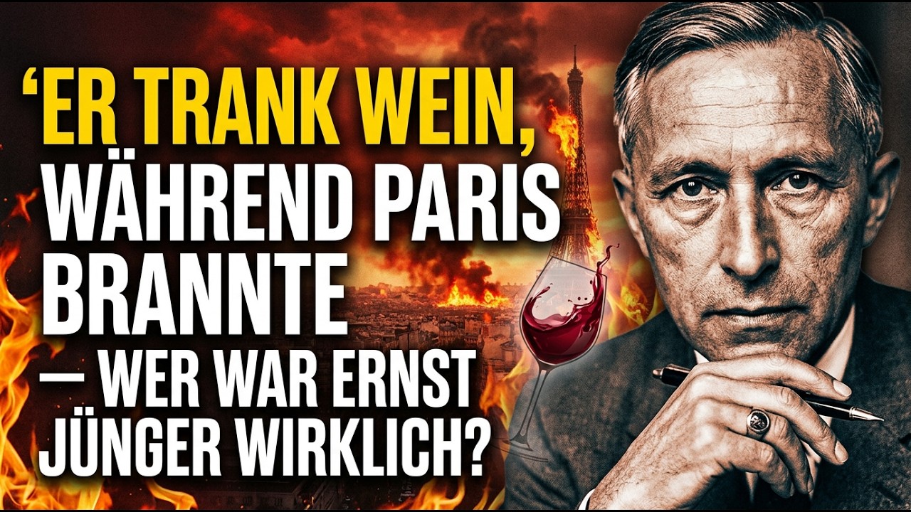 ER TRANK WEIN, WÄHREND PARIS BRANNTE — WER WAR ERNST JÜNGER WIRKLICH?