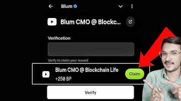 Blum CMO @ Blockchain Life Blum Video Code |Blum CMO Blockchain life Blum Today Verification Keyword