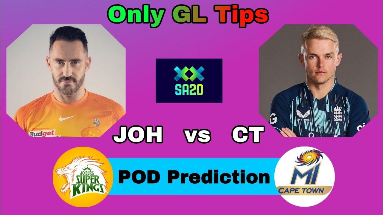 JOH vs CT Dream11 Prediction | SA T20 League 2023 | Johannesburg vs Cape Town