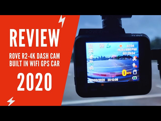 Rove R2-4K Dash Cam Built in WiFi GPS Car Dashboard Camera Recorder