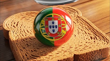 Spreading Country Flag balls on Toast 🍞🌍  | AI ASMR – Oddly Satisfying Toast ASMR