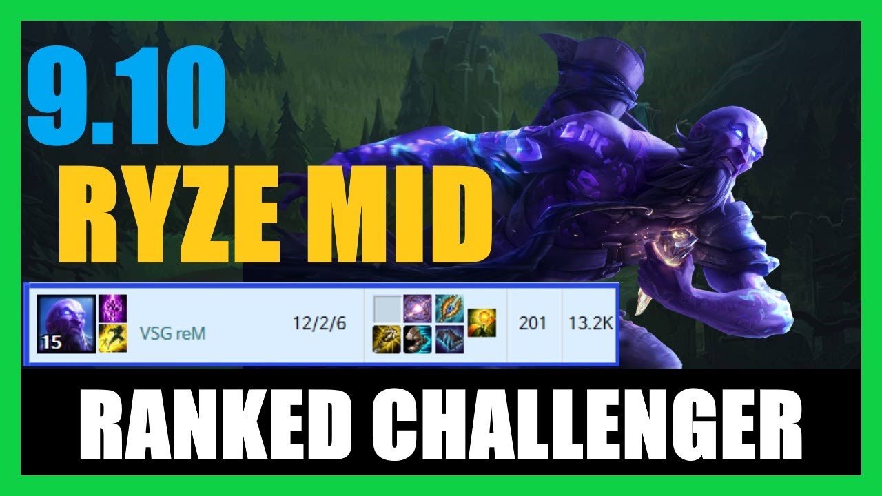 Ryze Mid Ranked Challenger Patch 9.11 - KR Challenger