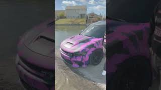 Hellcat Purple Camo Custom Car Vinyl Wrap From Carwraponline
