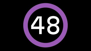 48-Second Countdown Timer - Dark Background + Circular Progress Bar + Ending Sound