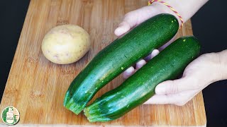 Zucchini Potato recipe is healthy and incredibly tasty EKADASHI Farali Recipe - Sattvik Kitchen