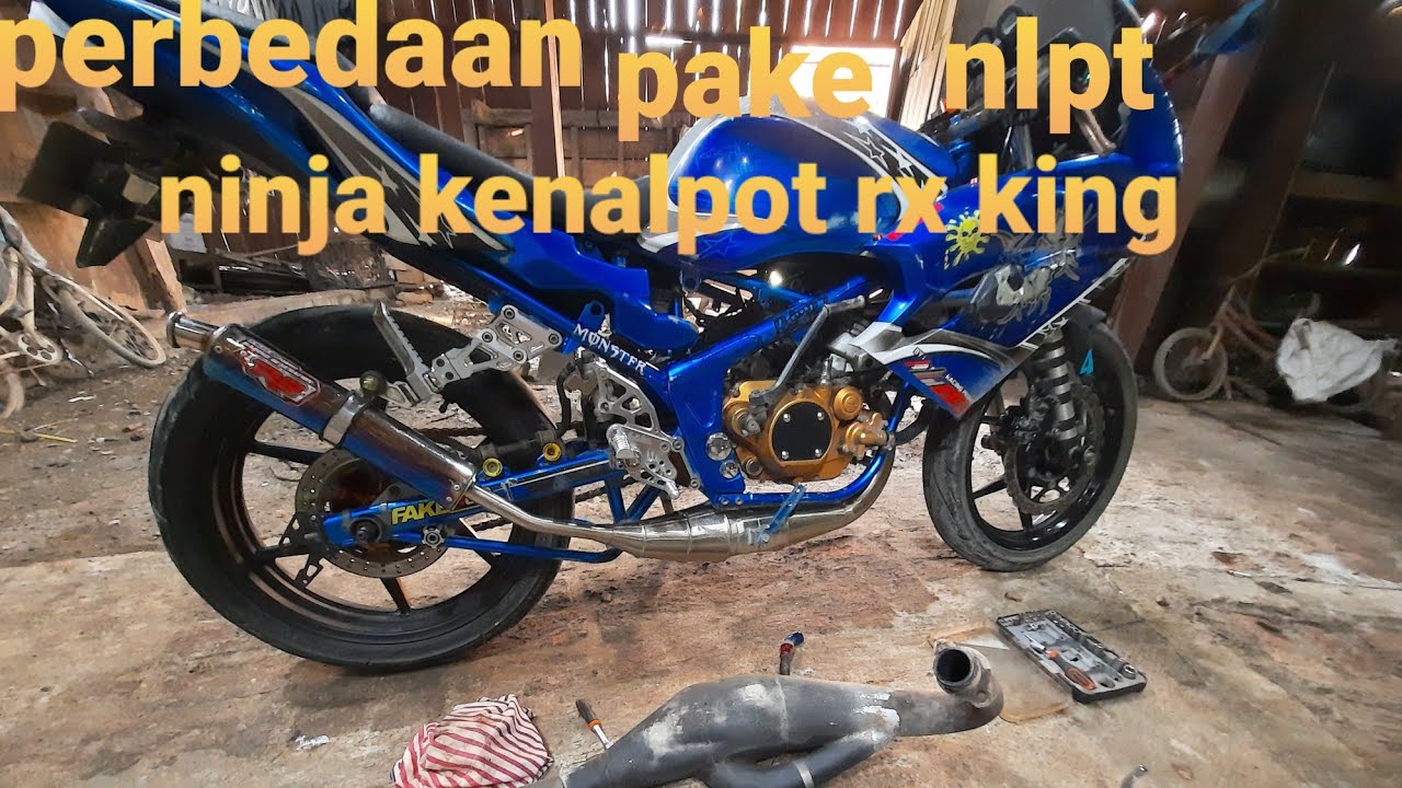 Sound ninja..perbedaan suara motor ninja pakai kenalpot rx king - YouTube