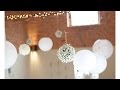White Hanging Flower Balls | How To Create Pomanders/ Kissing Balls | Wedding Flowers