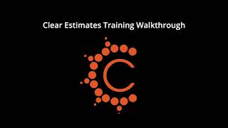 Clear Estimates: May Training Webinar