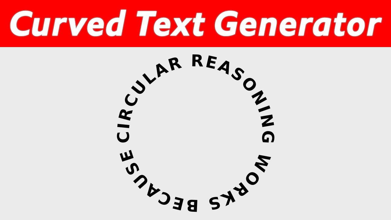 Curved Text Online for Free - YouTube