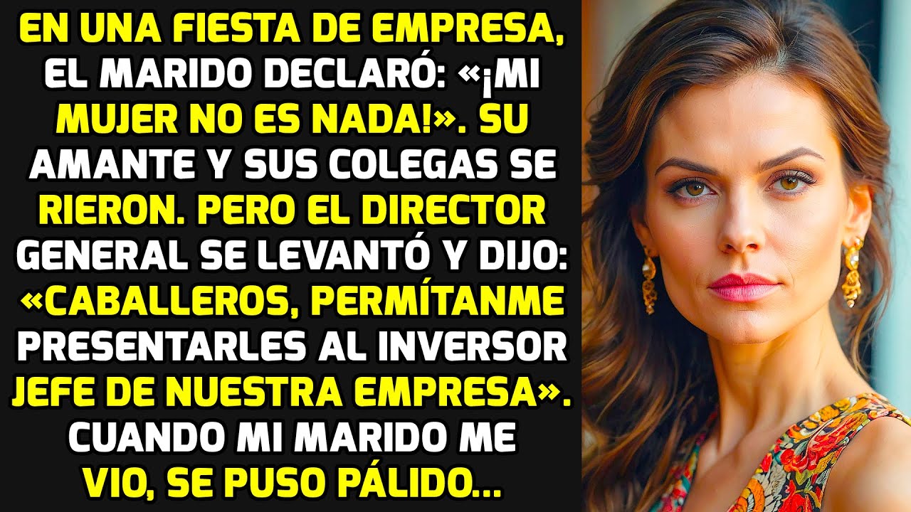 En Un Acto De Empresa, El Marido Declaró Públicamente: «¡Mi Mujer No Es Nada!» Pero.. HISTORIAS VIDA