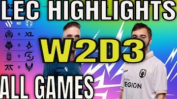 LEC Highlights ALL GAMES W2D3 Summer 2023 | Week 2 Day 3