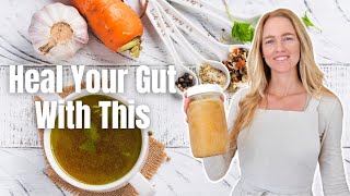 Chicken Bone Broth Recipe for Inflammation and Leaky Gut | Slow Cooker Recipe