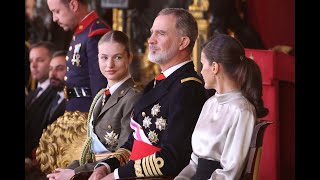 Los Reyes, acompañados de la Princesa de Asturias, presiden el acto solemne de la Pascua Militar