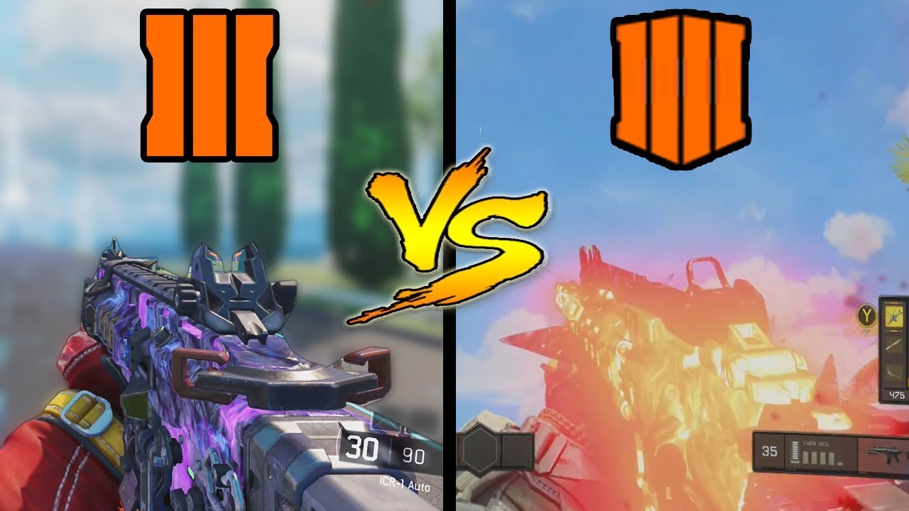 Black Ops 3 Vs Black Ops 4 Weapon Camos Comparison YouTube