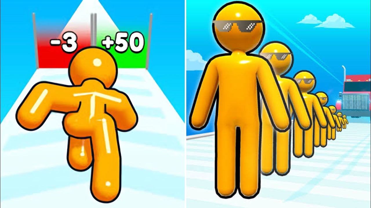 Scale Man Big and Small Vs Tall Man Run🌈🍎🌈New Update Max Levels Gameplay TRE11