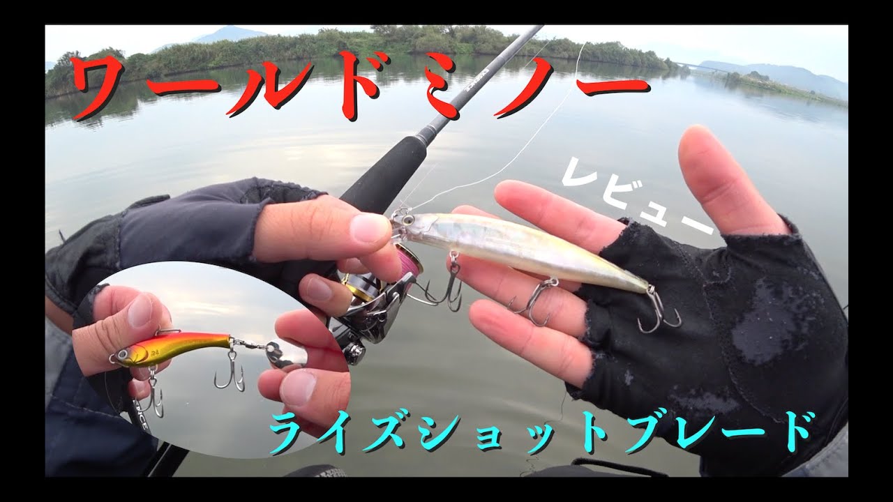 シーバス用じゃ無いけど 新ルアー達 良さげです 編 ワールドミノー ライズショットブレード レビュー Youtube