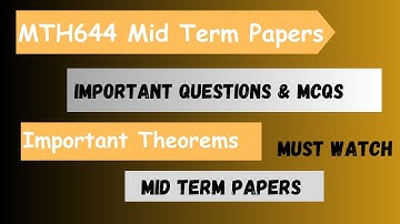 MTH644 Mid Term current Papers 2023||mid term spring 2023||MTH644 Measure Theory|#mth644