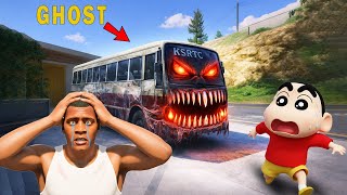 Franklin & Shinchan Cursed KSRTC Bus IN GTA 5 !