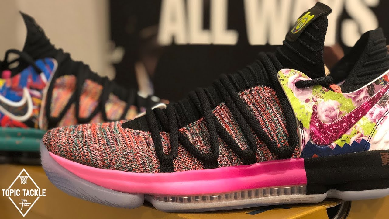 The RAREST Nike KD Ever? In-Depth Review of the KD 10 “What The” - YouTube