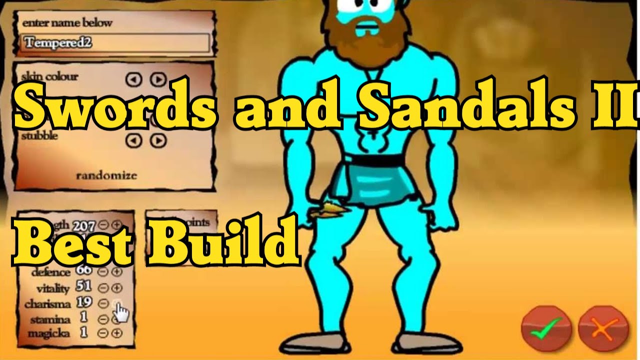Swords and Sandals II Best Build - YouTube