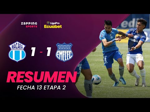 Macará 1 - 1 CS Emelec Resumen Fecha 13 / 2da Etapa / LigaPro Ecuabet