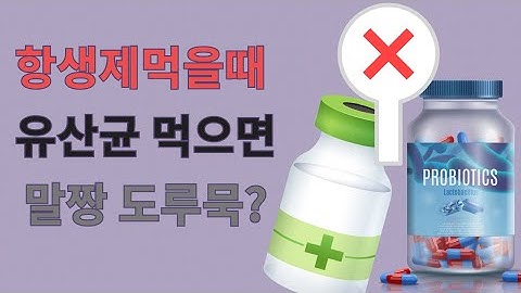 유산균은 항생제 먹을때 끊어야 하나요? 항생제 드실때 이 4가지 안 챙겨드시면 면역력 손실이 확 커집니다.