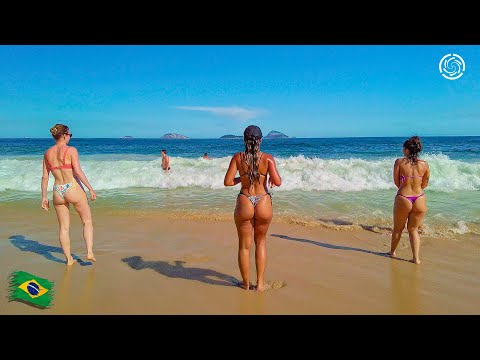 🇧🇷 Rio de Janeiro BEACH Leblon | Brazil 【 4K UHD 】