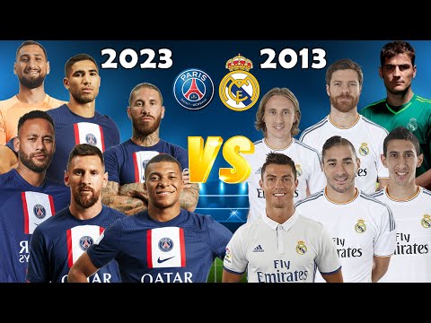 PSG 2023 🆚 Real Madrid 2013 😮🔥 (Ronaldo, Messi, Benzema, Mbappe, Gareth Bale, Neymar) 🔥