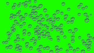 realistic bubbles in green screen free stock footage